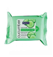 BEAUTY FORMULAS CUCUMBER Cleansing Facial Wipes-30wipes